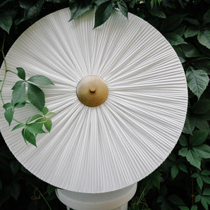 Ceiling lamp, pleated round plafond 50 cm