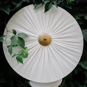 Ceiling lamp, pleated round plafond 50 cm