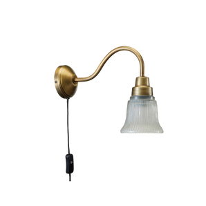 Wall lamp Emmi, antique brass