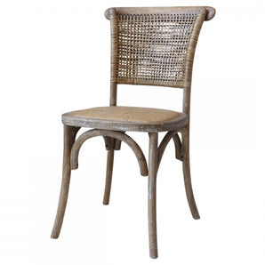 LAST ONE / French Chair w. wicker seat & back